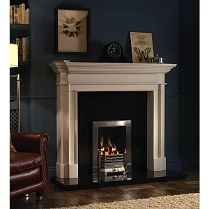 Special Offer Eko Fires 3080 Edwardian Inset Gas Fire with Manual Control and Log Fuel Effect