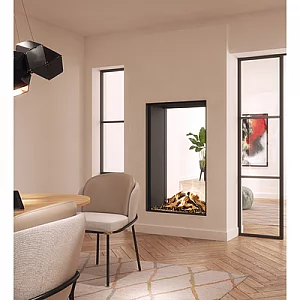 Dru Maestro 75 Tall Tunnel Eco Wave Built in Gas Fire