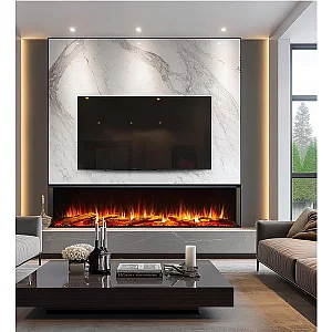 BlazeBright Oxford Deep Lux 1800 123 Sided Hole In The Wall Electric Fire