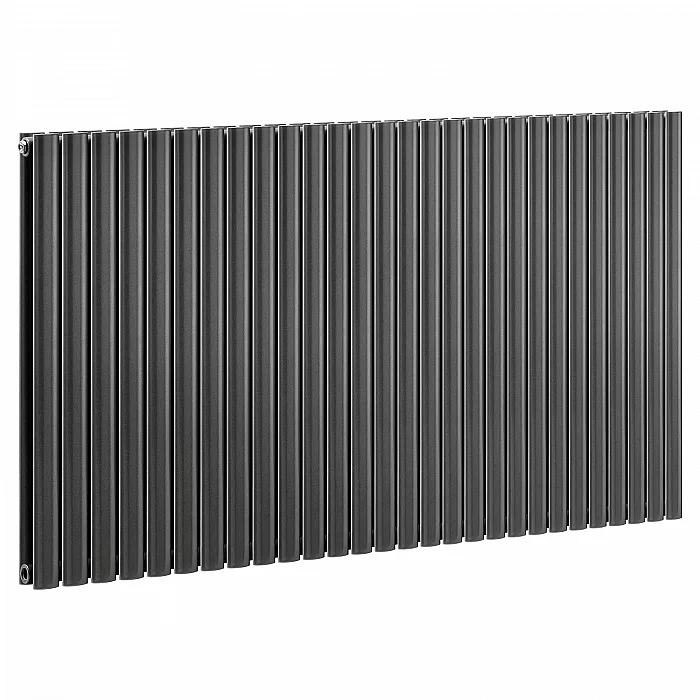 Milano Aruba 800mm x 1652mm Pewter Designer Radiator Double Panel High BTU
