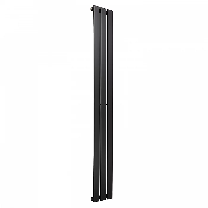 1750mm x 210mm Vertical Black Flat Single Panel Radiator Sterling Arlie Low Priced Tall Radiators