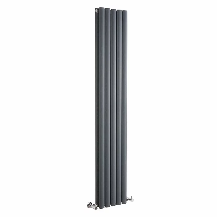 Double Curved Panel Dark Grey Designer Radiator 1750 x 300mm Sterling Quinn