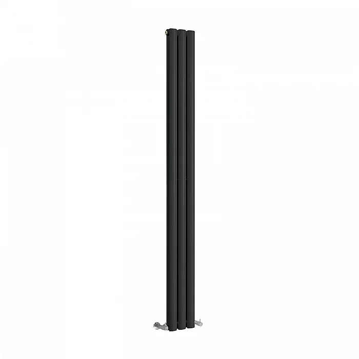 1750 x 200mm Black Double Panel Luxury Radiator Sterling Quinn